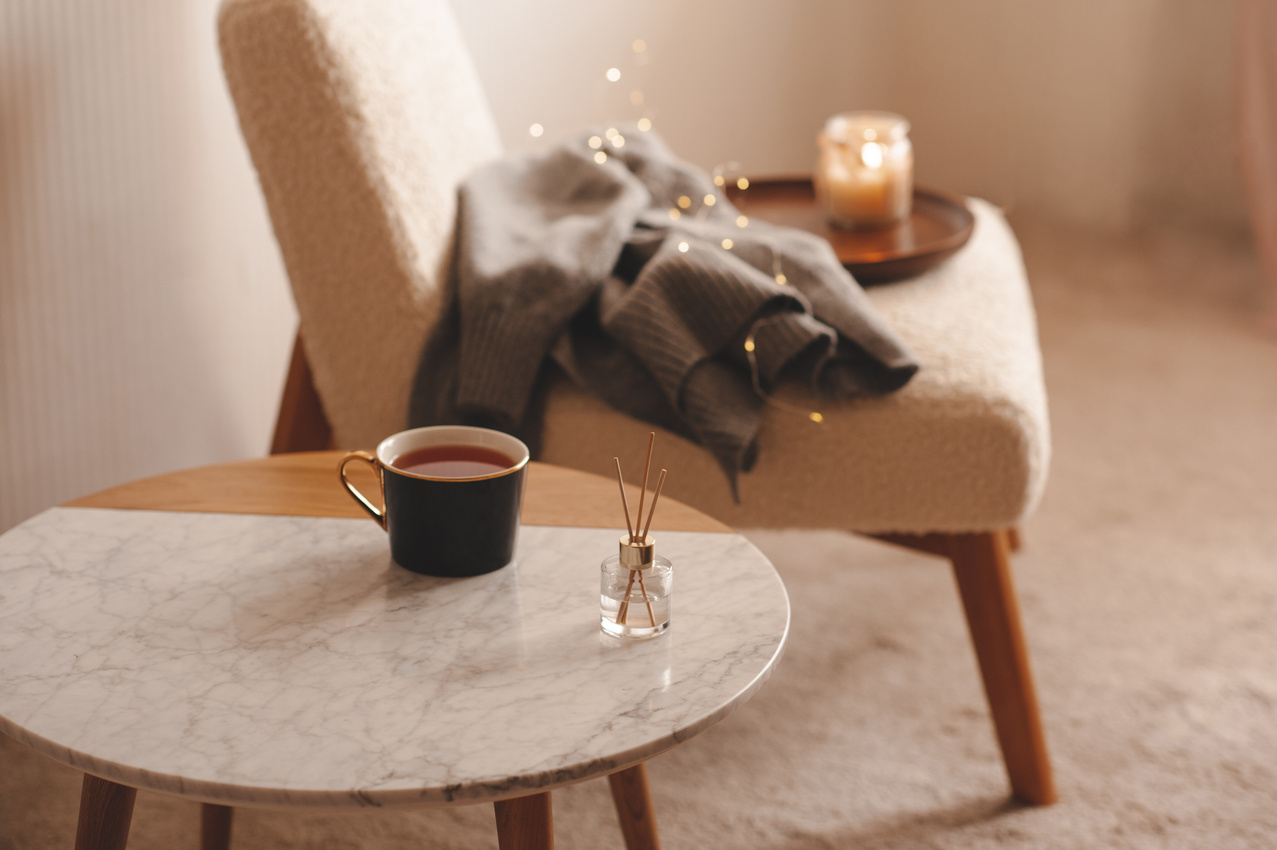 Cozy Christmas home atmosphere